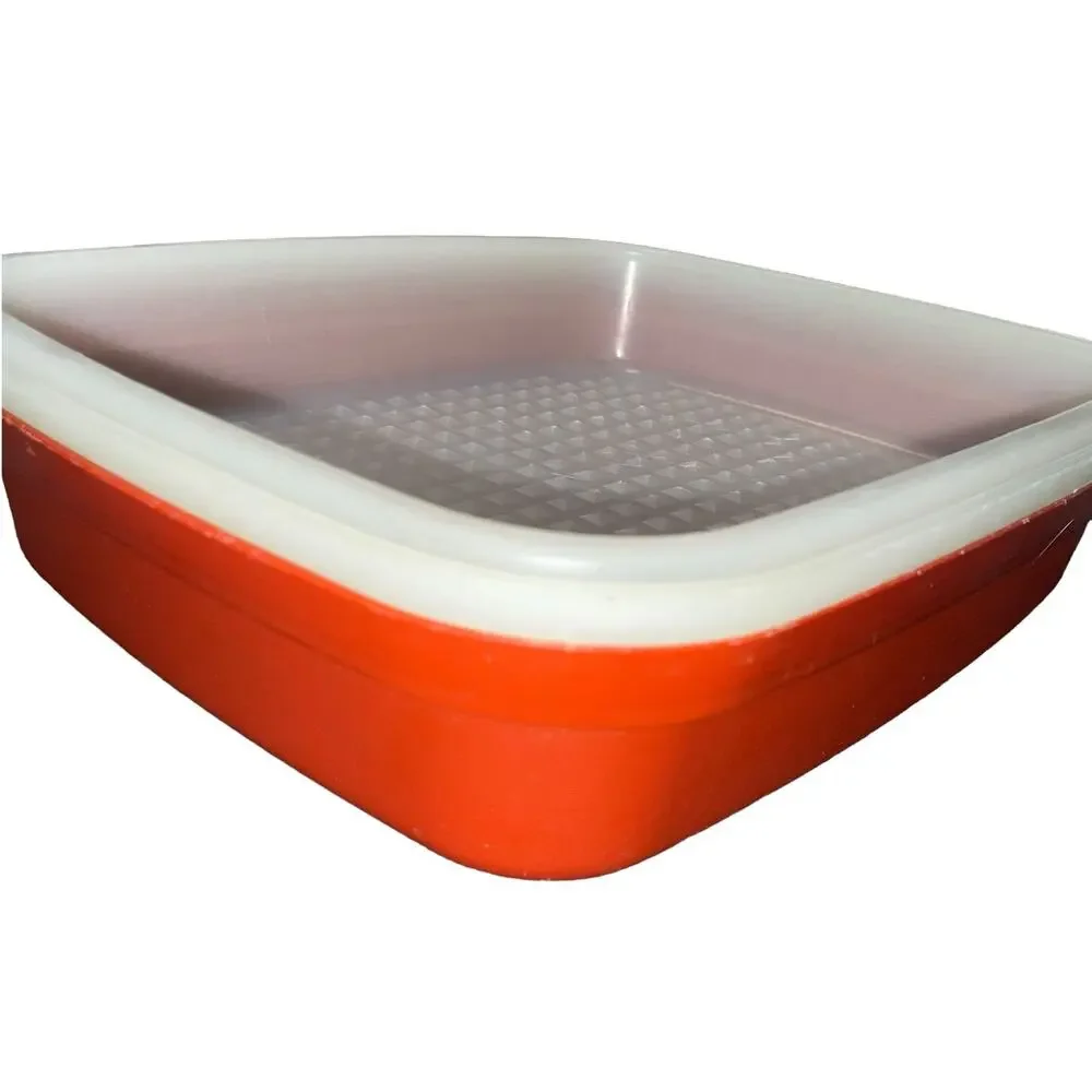 Tupperware Season Serve 1294 1295 Meat Marinade Container Paprika Large Vintage